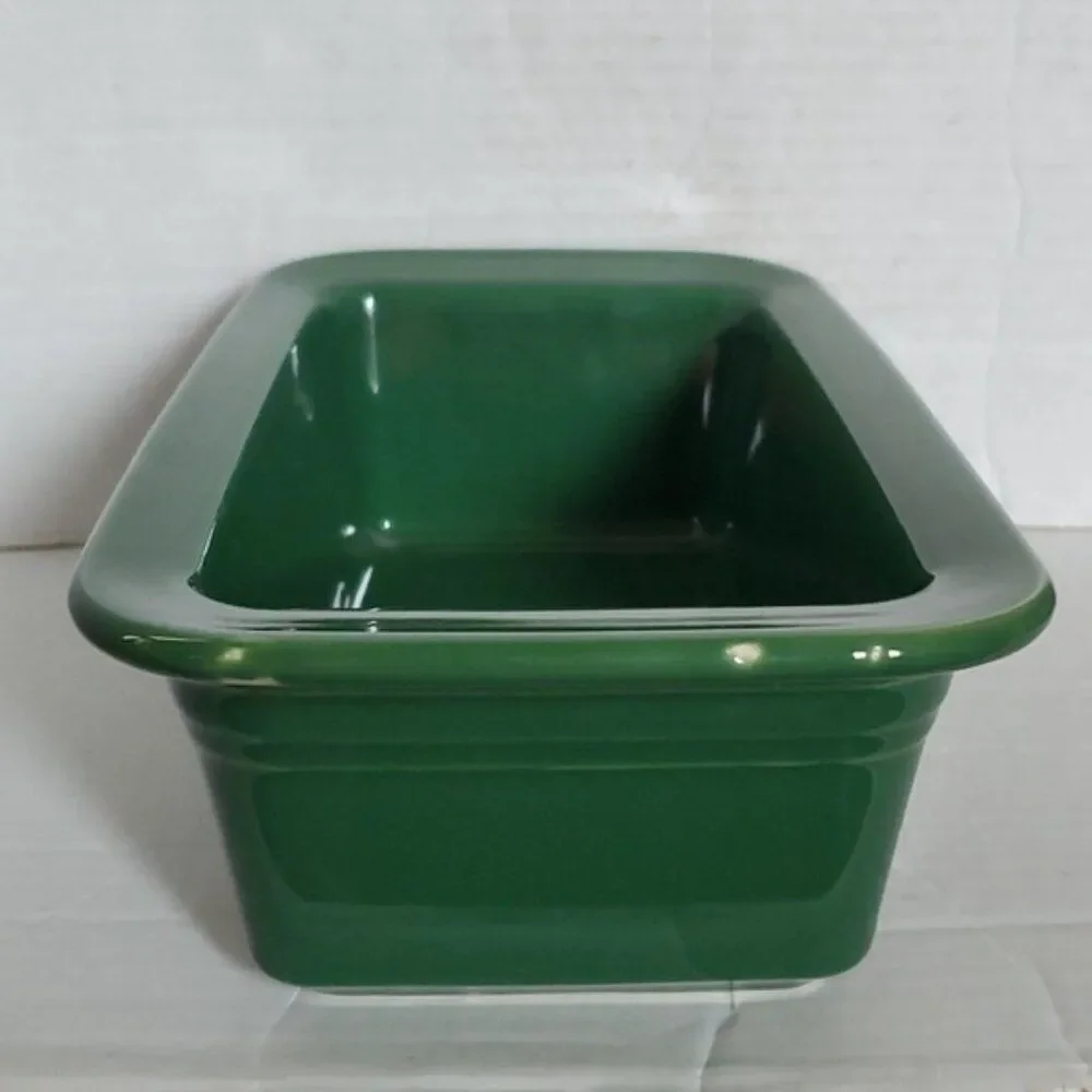 Fiestaware Fiesta Loaf Pan Baking Bakeware Bake Baker Dish Jade Green CERAMIC